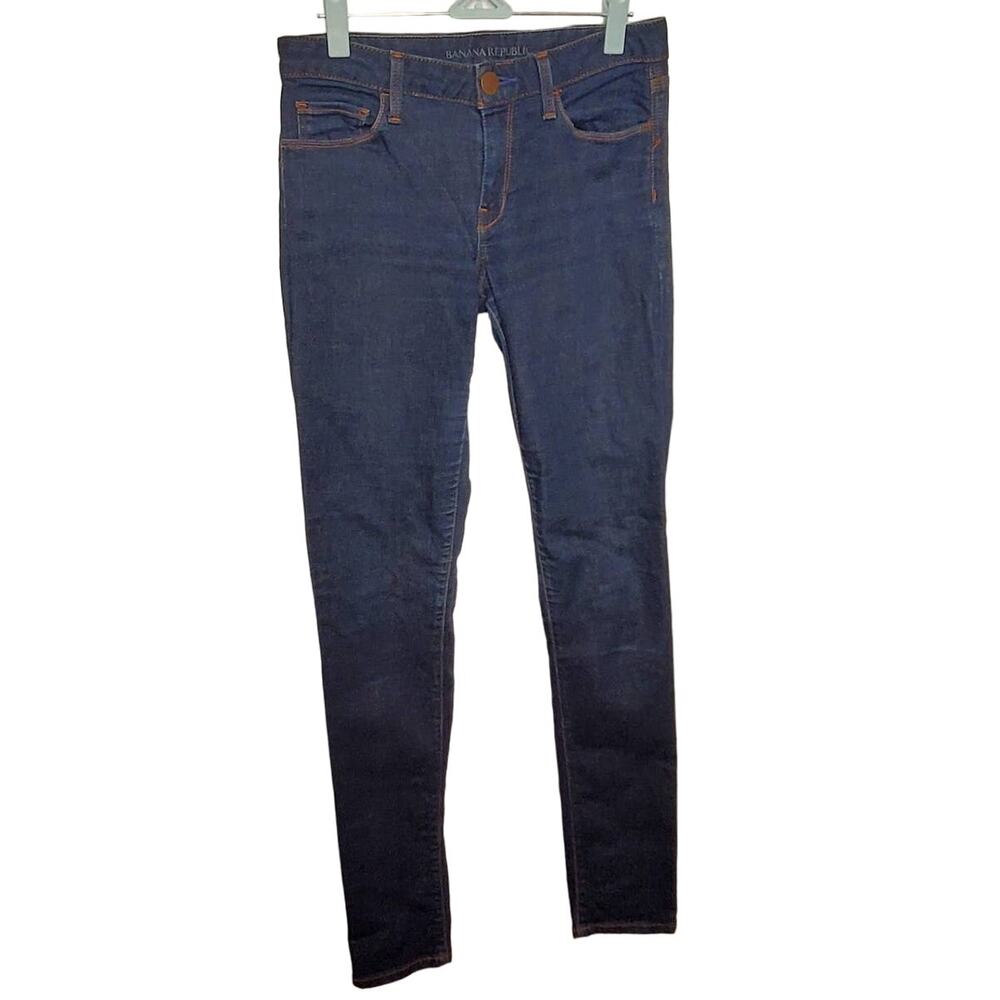 ❤️‍ Banana Republic Vintage Dark Wash Blue Jeans Size 26 TALL Casual Streetwear